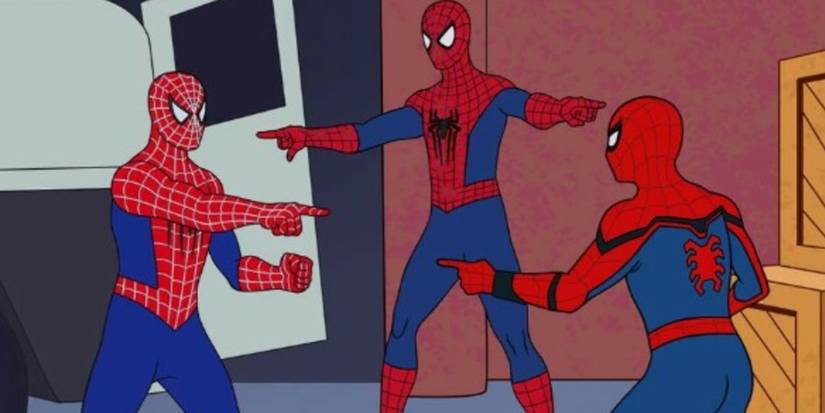 Three Spider-Men viral meme