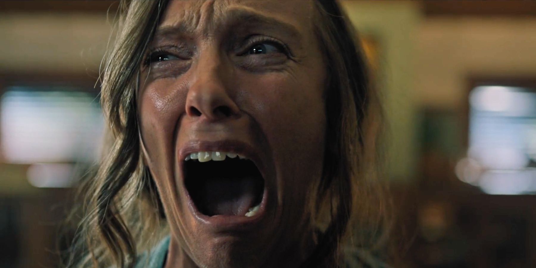 Toni Collette as Anine screaming in Hereditary