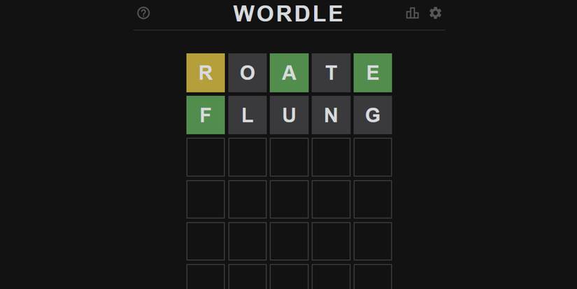 Trying a second word in Wordle