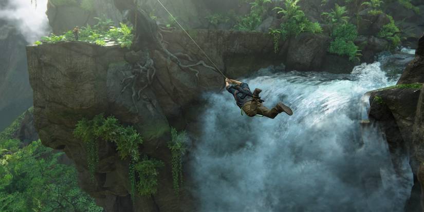 Uncharted 4 waterfall