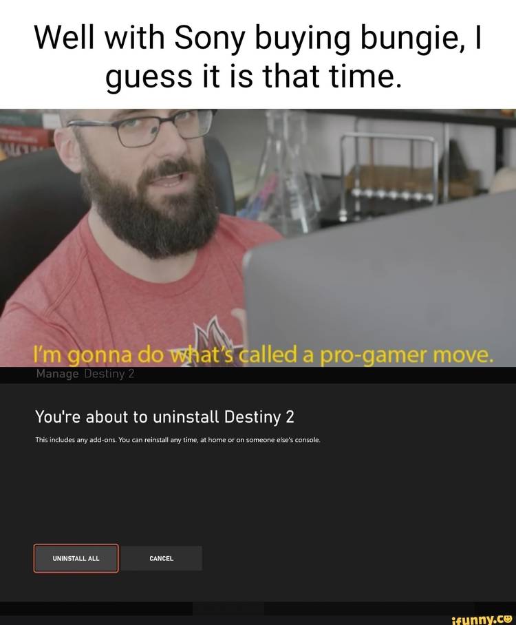 Uninstalling destiny