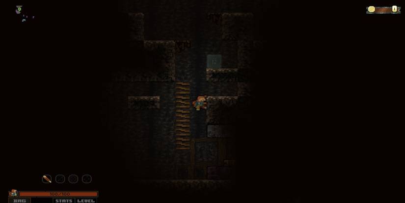 Exploring a level in Vagante