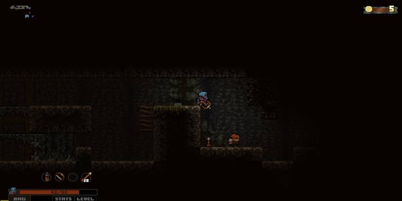 Fighting enemies in Vagante