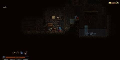 Buying items in Vagante