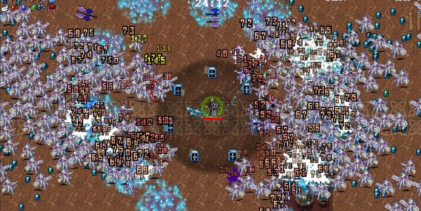 Vampire Survivors - Using The King Bible To Push Enemies Away