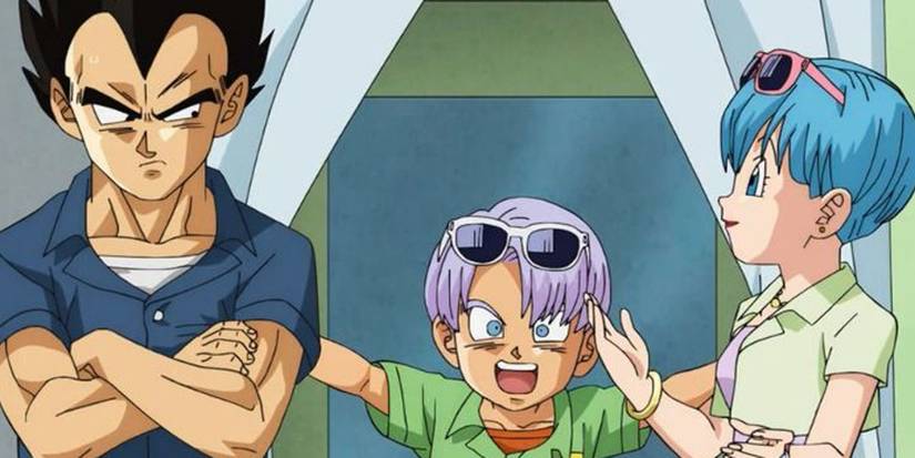 Vegeta bonding with Trunks