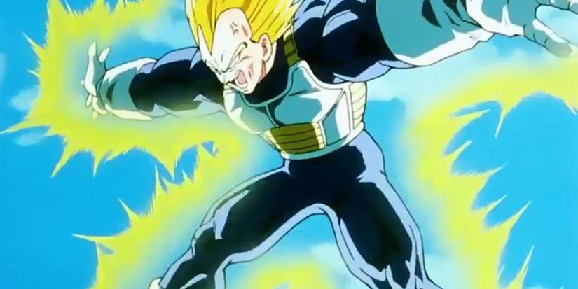 Vegeta using Final Flash