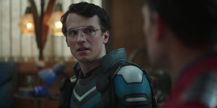 Vigilante sitting in Peacemaker's trailer in Peacemaker