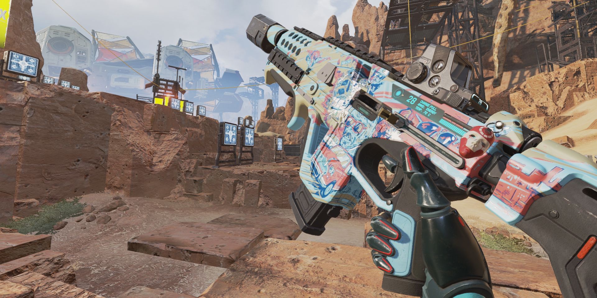 The Volt SMG inside the Firing Range in Apex Legends