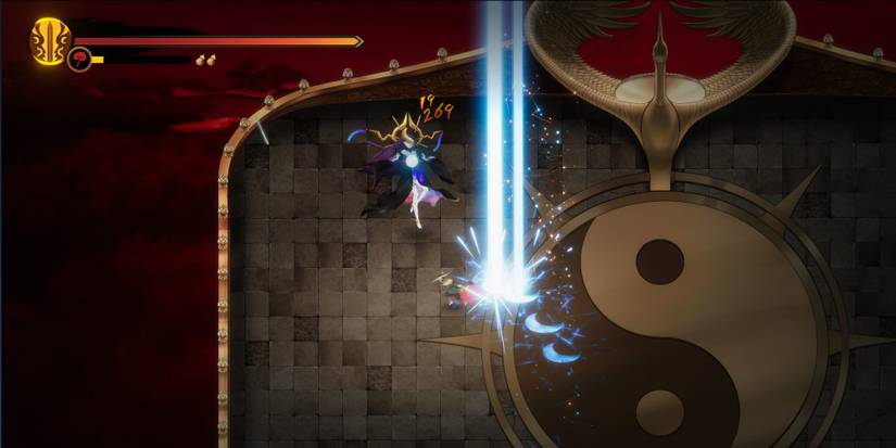 Warm Snow - An enemy calling a bolt of lightning down.