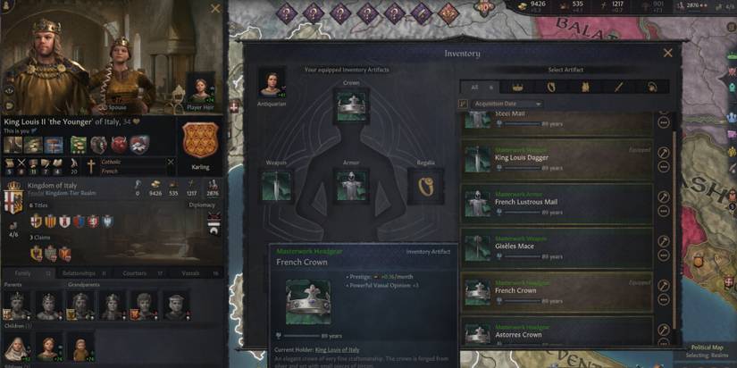 Wearing Artifacts in Crusader Kings 3