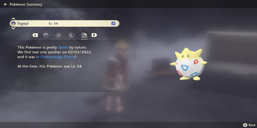 pokemon legends arceus togepi