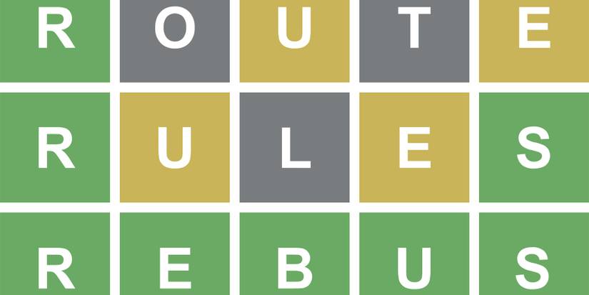 Wordle 196 "rebus" close-up cropped