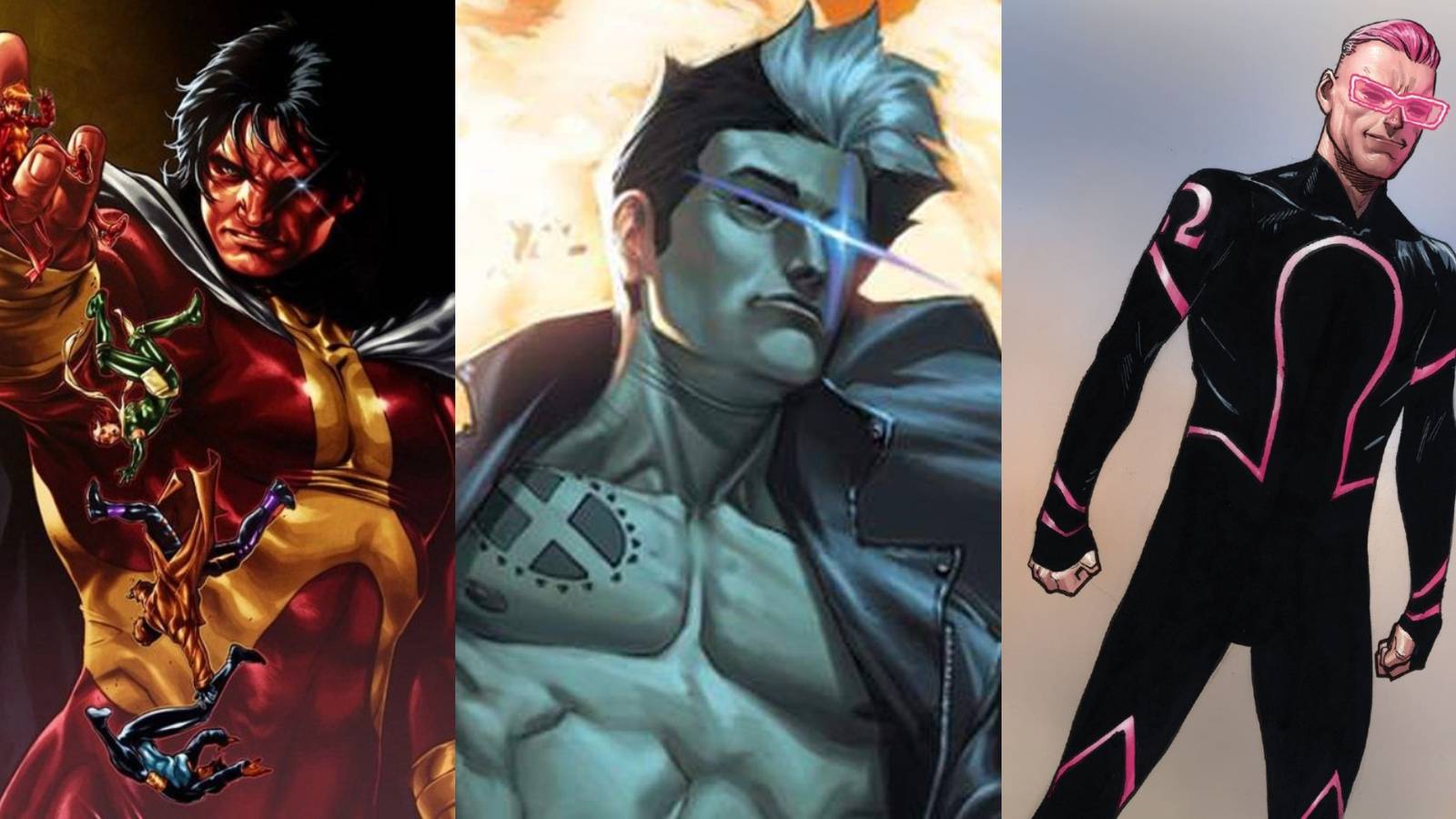 X-Men that haven't been in the movie split featured Exodus dropping X-Men, Nate Grey in front of an explosion, Kid Omega in new costume