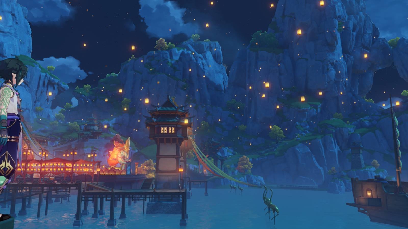 Xiao during Lantern Rite in Genshin Impact