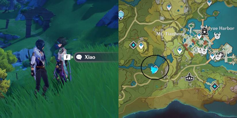 Xiao location in Genshin Impact