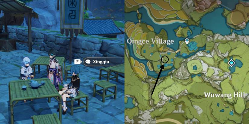 Xingqiu and Chongyun location in Genshin Impact