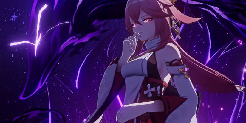 Yae Miko during her burst in Genshin Impact