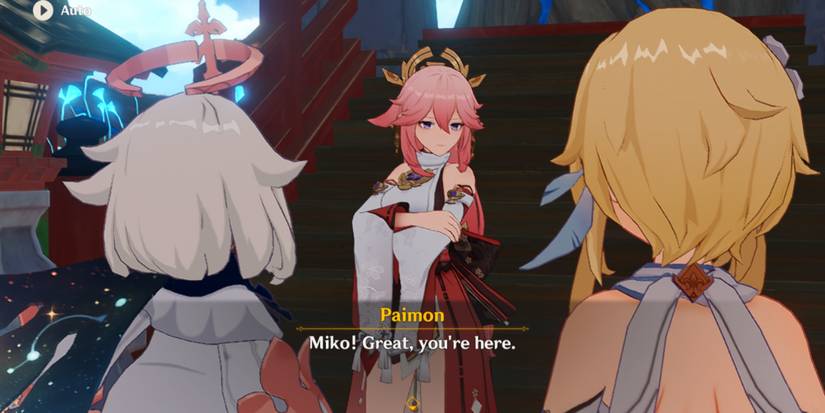 Yae Miko in Grand Narukami Shrine