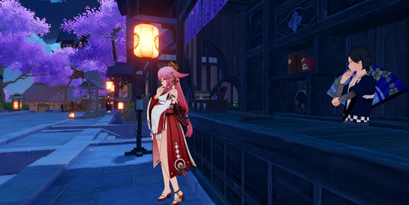 Yae Miko in Inazuma City