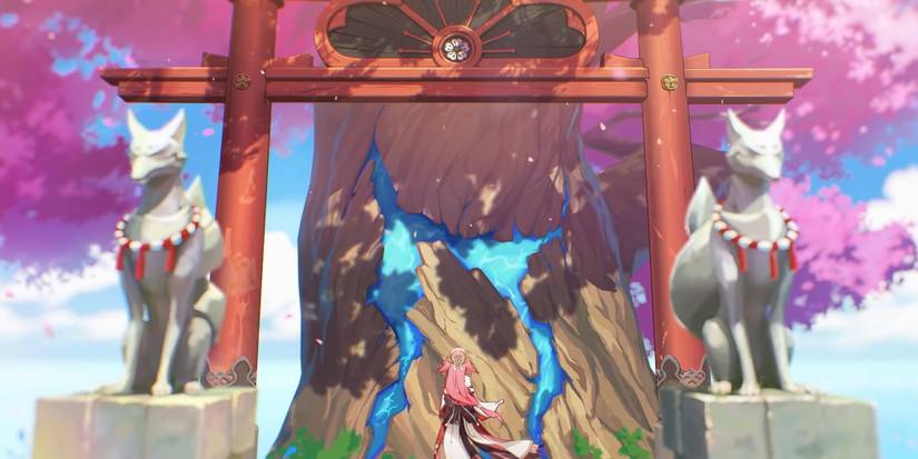 Yae Miko in Narukami Shrine