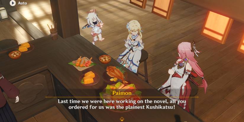 Yae Miko on Uyuu Restaurant