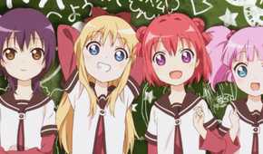 Yuru Yuri - The four main characters standing together.
