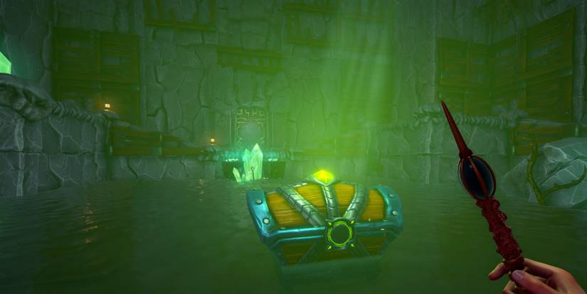 Ziggurat 2 - The player finds a chest.