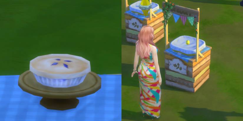 a pie and normal sized corp in the sims 4