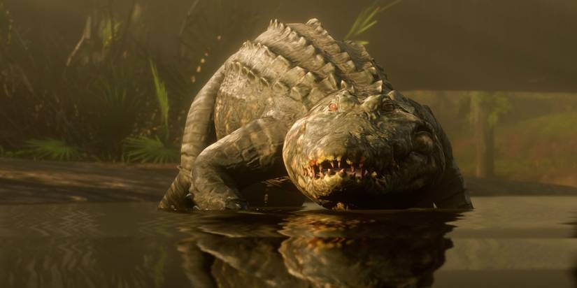 Legendary Alligator Red Dead Online