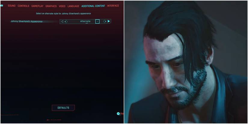 menu changing appearance