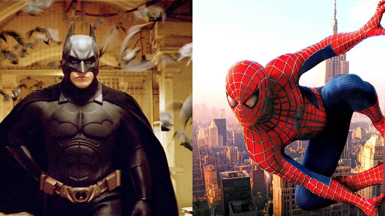 batman begins and spider-man 2002