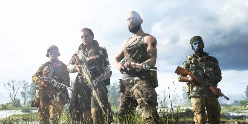 battlefield 5 players with their skins 