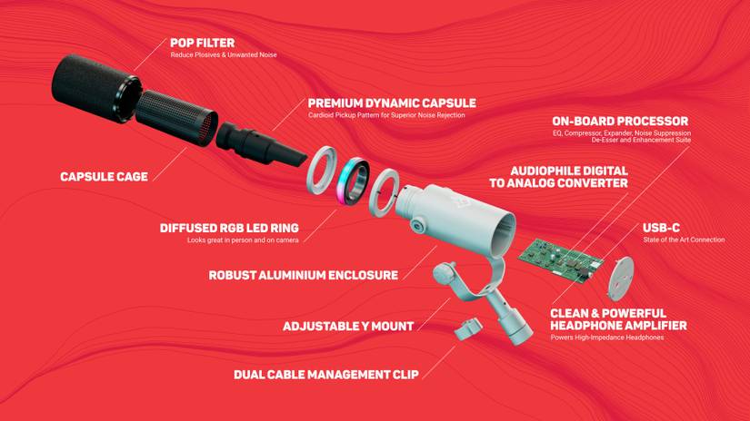 internal components of beacn mic