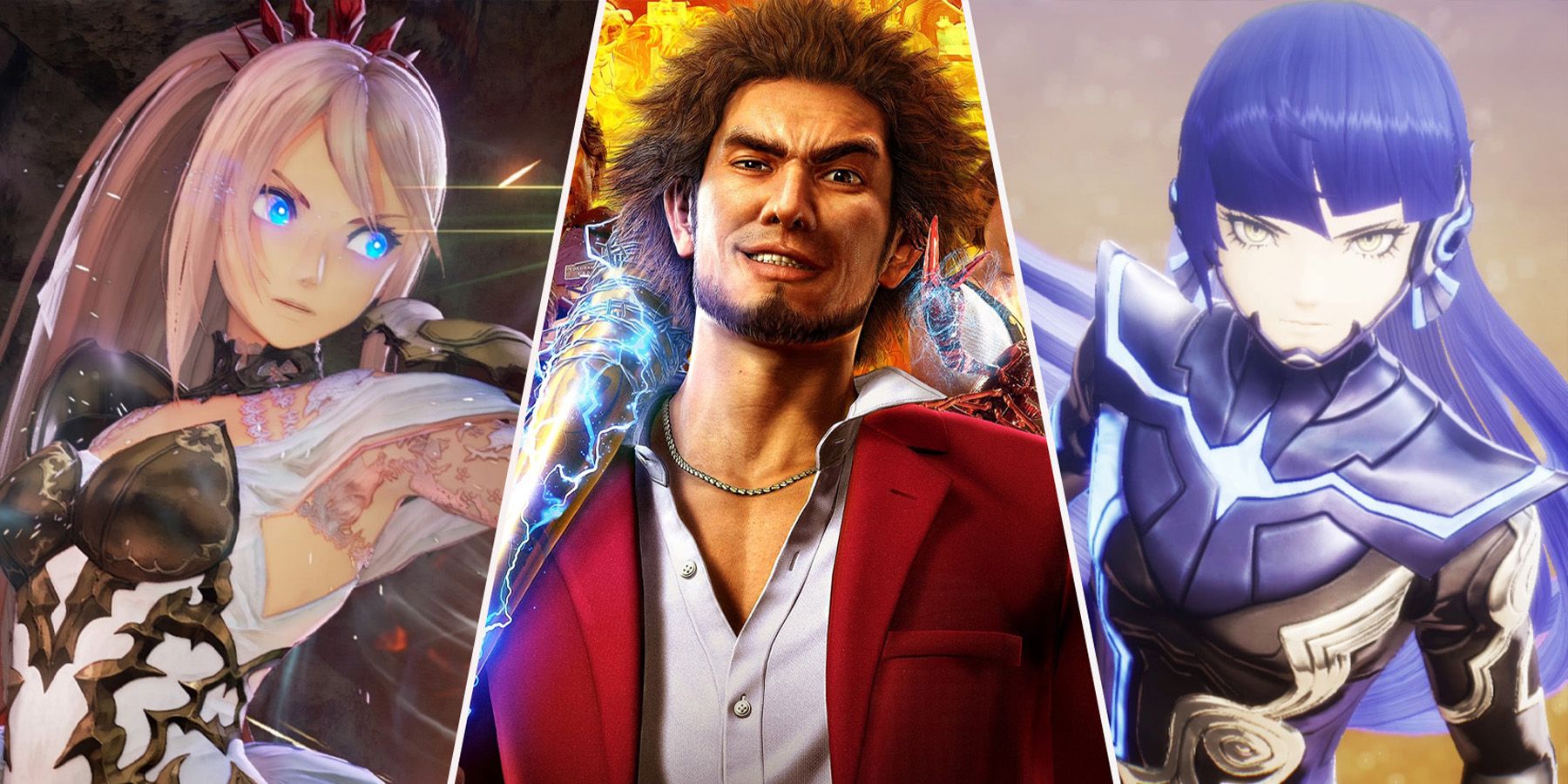 best modern jrpgs tales of arise, yakuza lika a dragon, smt 5