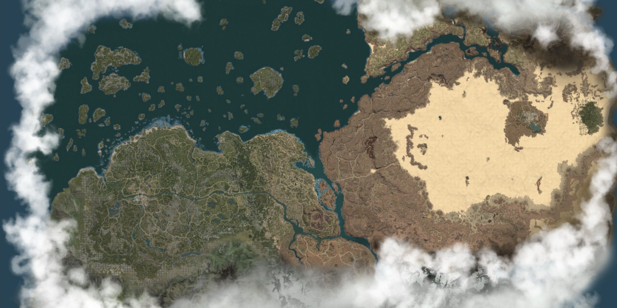 The world map of Black Desert Online