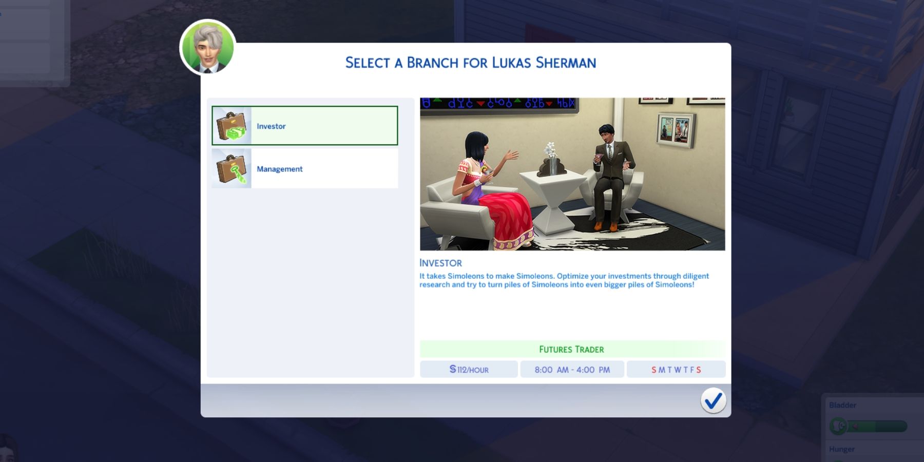 business career branches in the sims 4