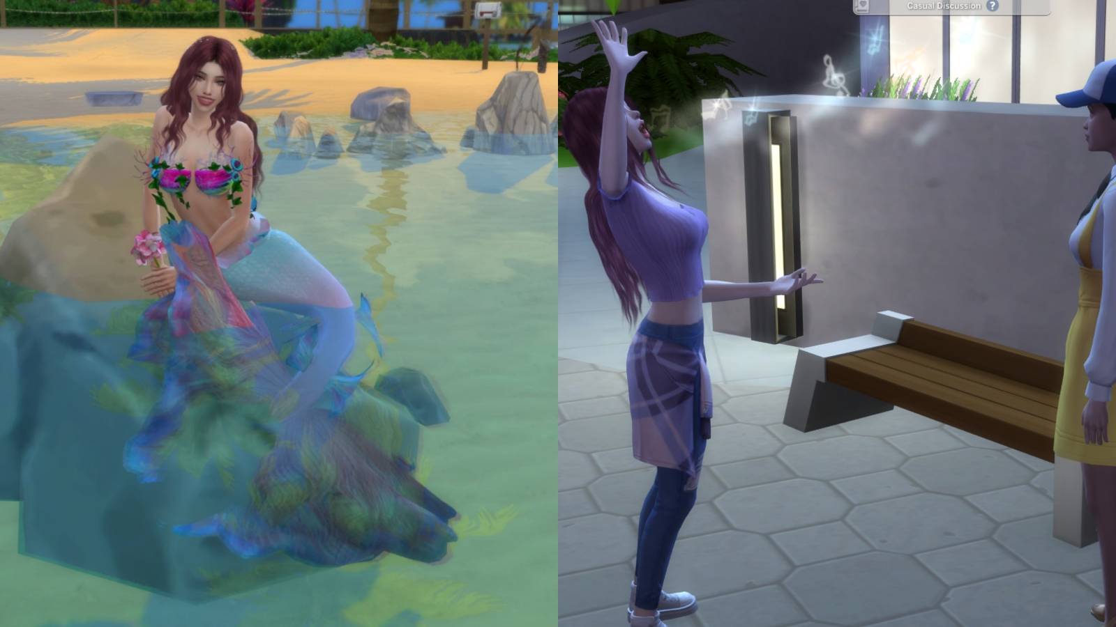 cover image for how to become a mermaid in the sims 4