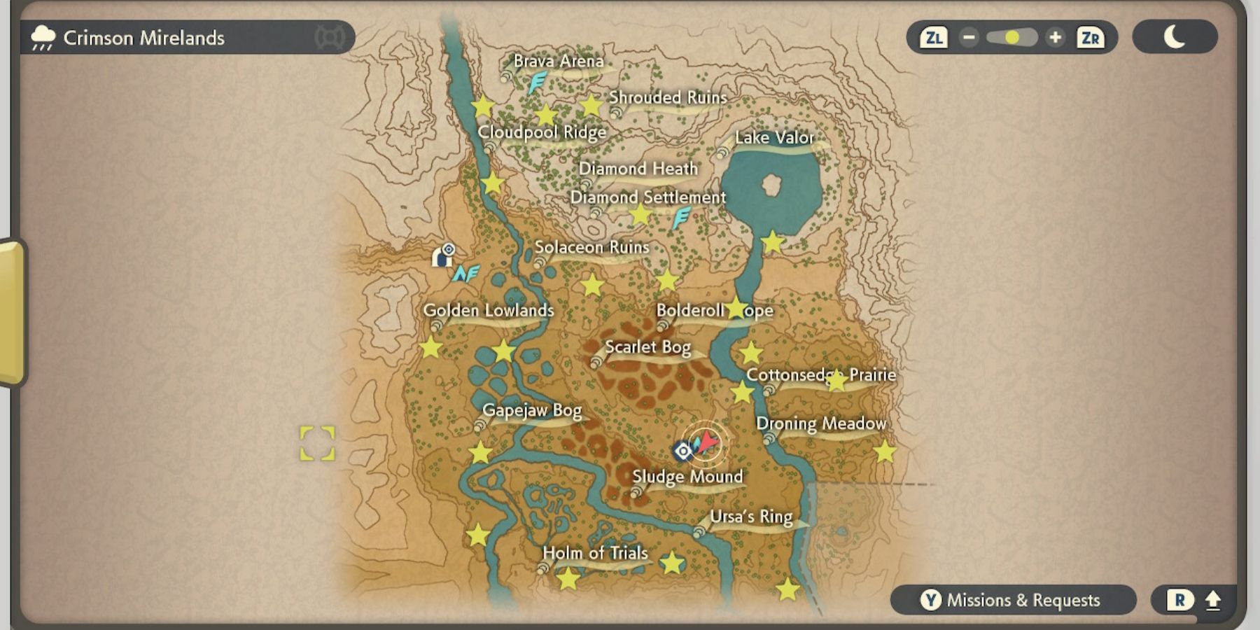 Pokemon Legends Arceus All Wisp Locations in Crimson Mirelands