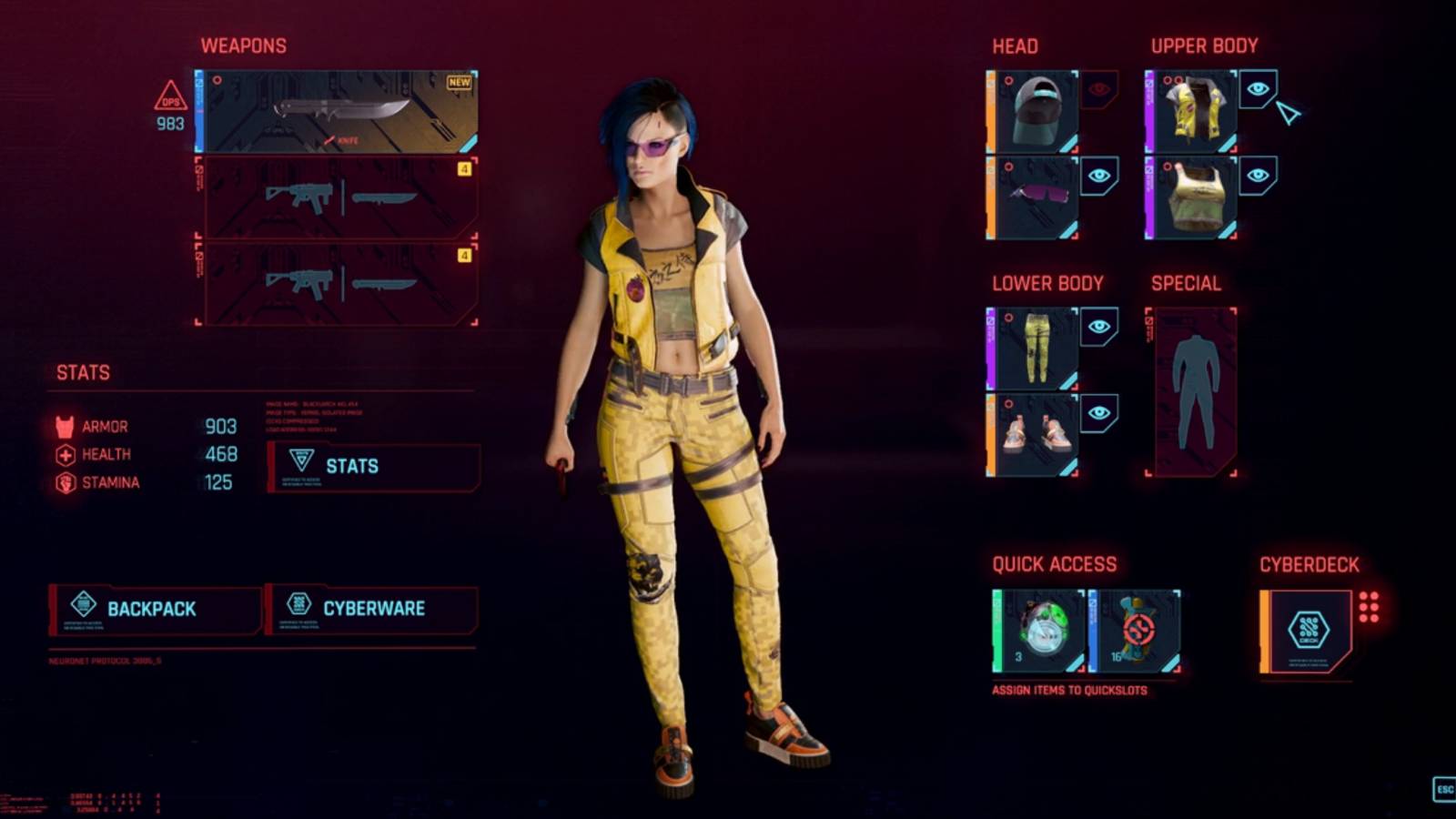 cyberpunk 2077 hide your gear mod