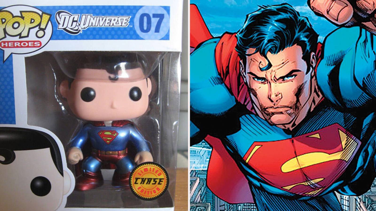 dc universe funko pop superman bobblehead
