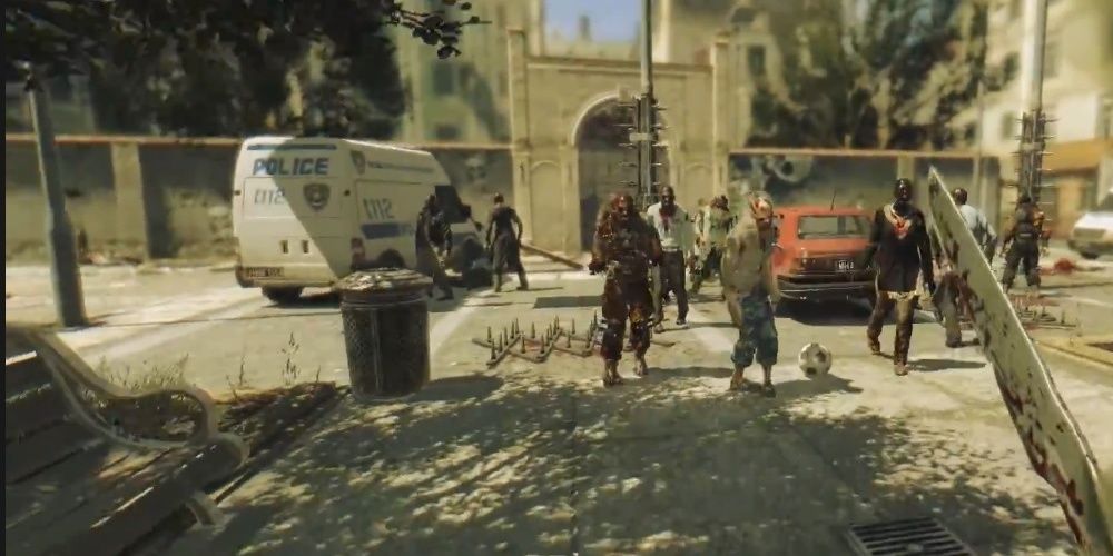 dying light 2 character with the kurki blade 