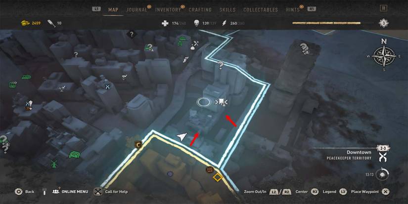 dying light 2 downtown bandit camp entrances