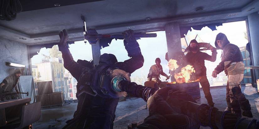 dying light 2 player using the blunt bludgeon 