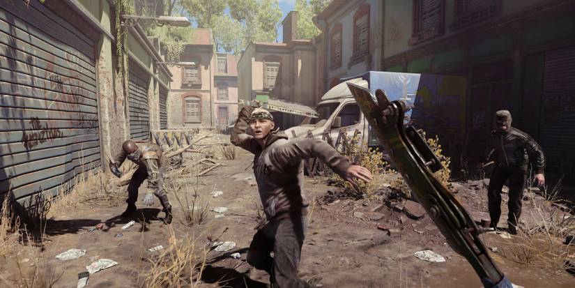 dying light 2 player using the machete 