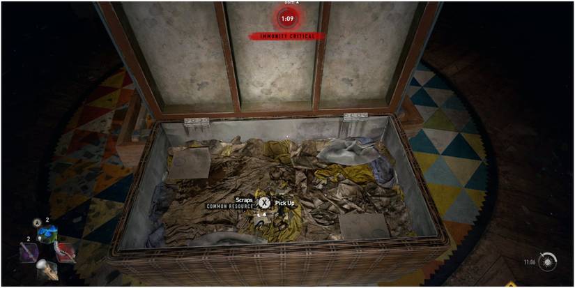 dying light 2 wicker chest holding scraps
