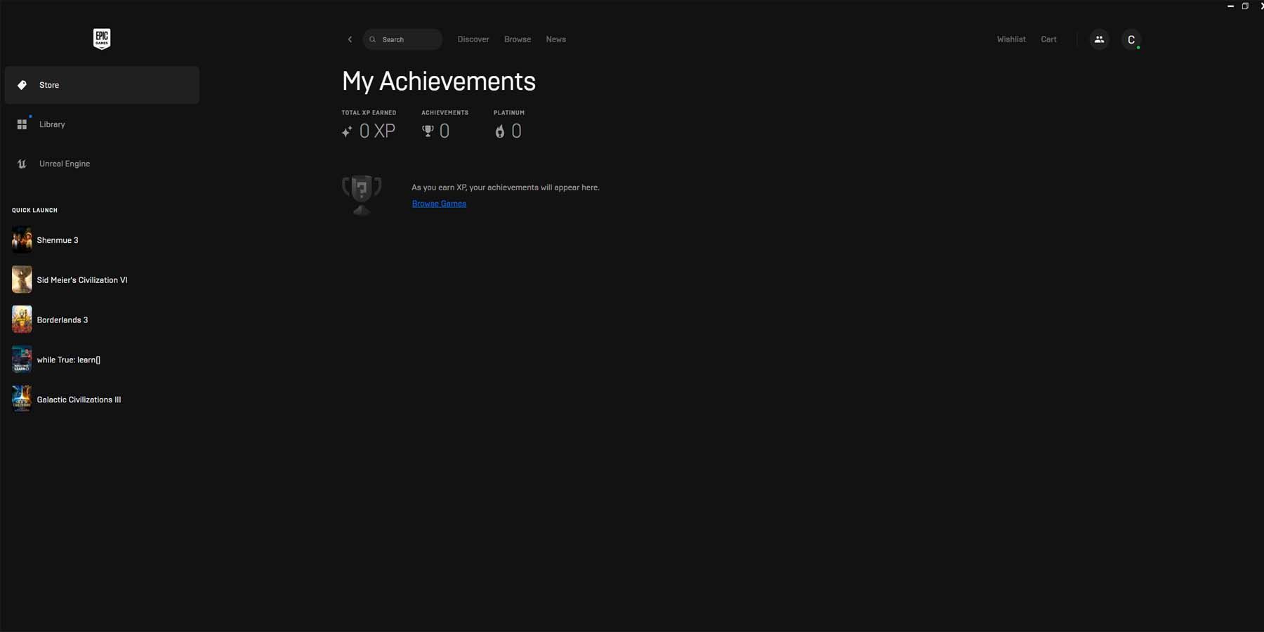 The Epic Games Store “My Achievements” Update - Epic Games Store