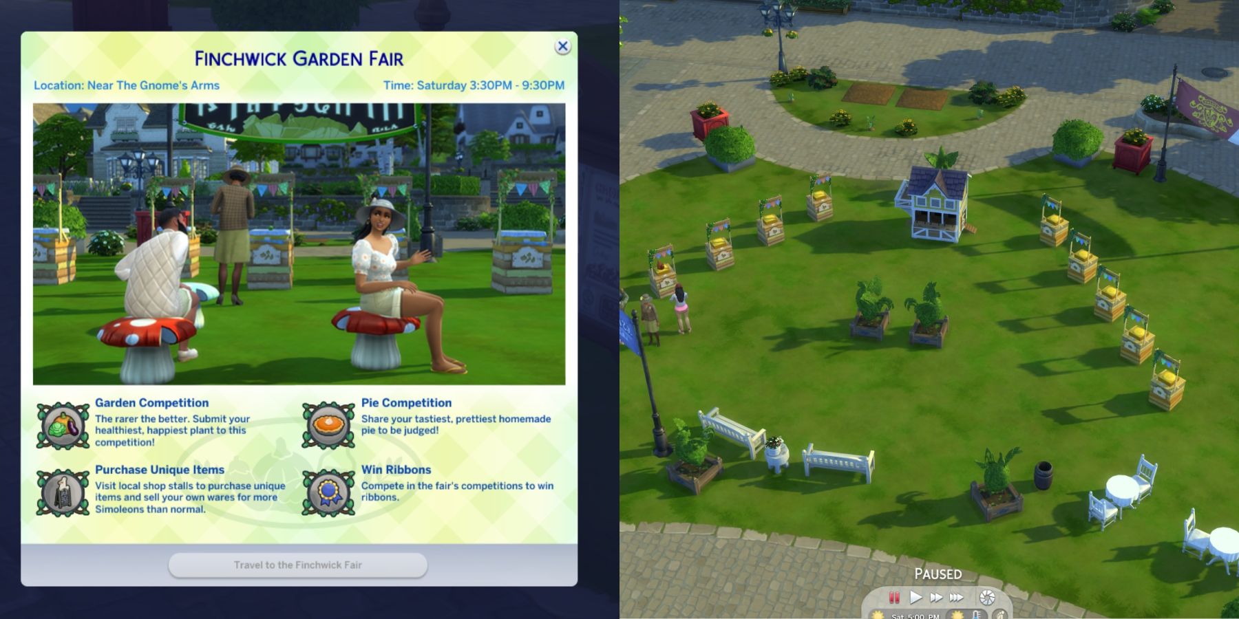 Finchwick fair details and location in the sims 4