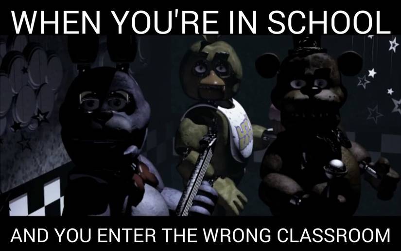 five night at freddy's meme classroom