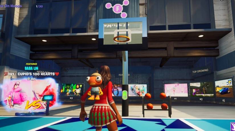 fortnite nba all star hub 